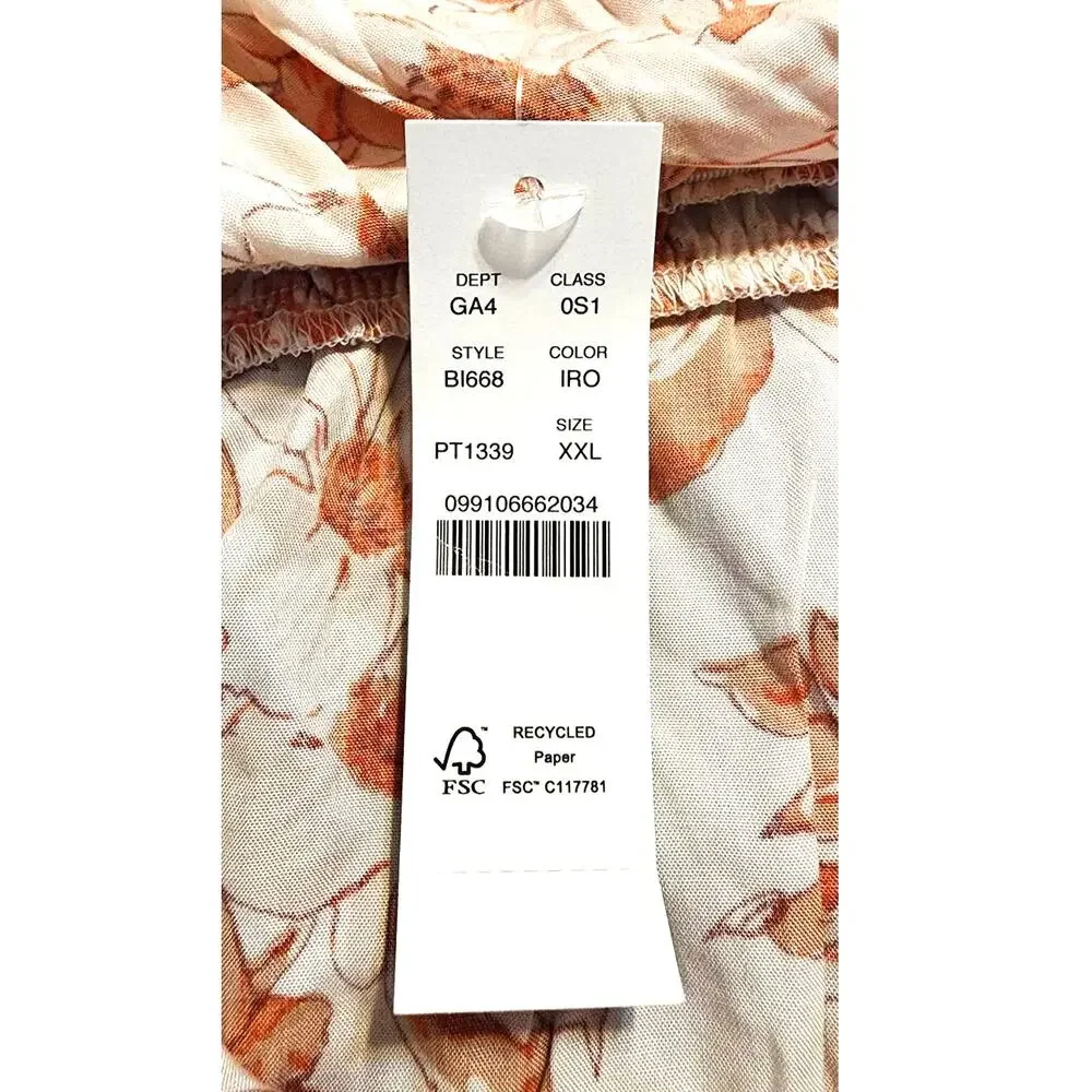 J Crew Tiered Mini Dress with Pockets in Breezy Blooms Floral Print XXL NWT